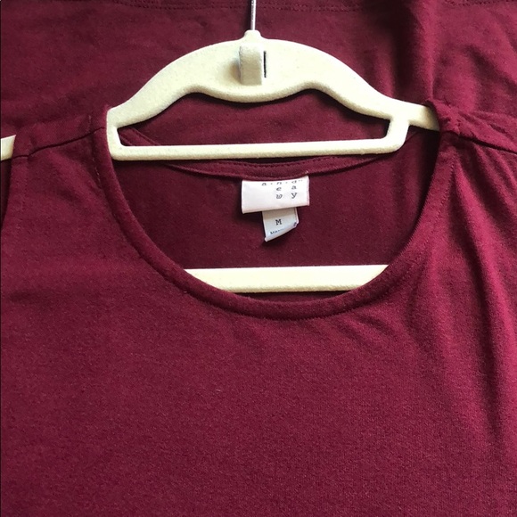 A New Day Maroon Cotton Midi Dress - Bodycon Fit - Picture 3 of 7